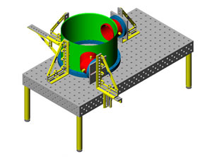 桁架節(jié)臂組立焊接